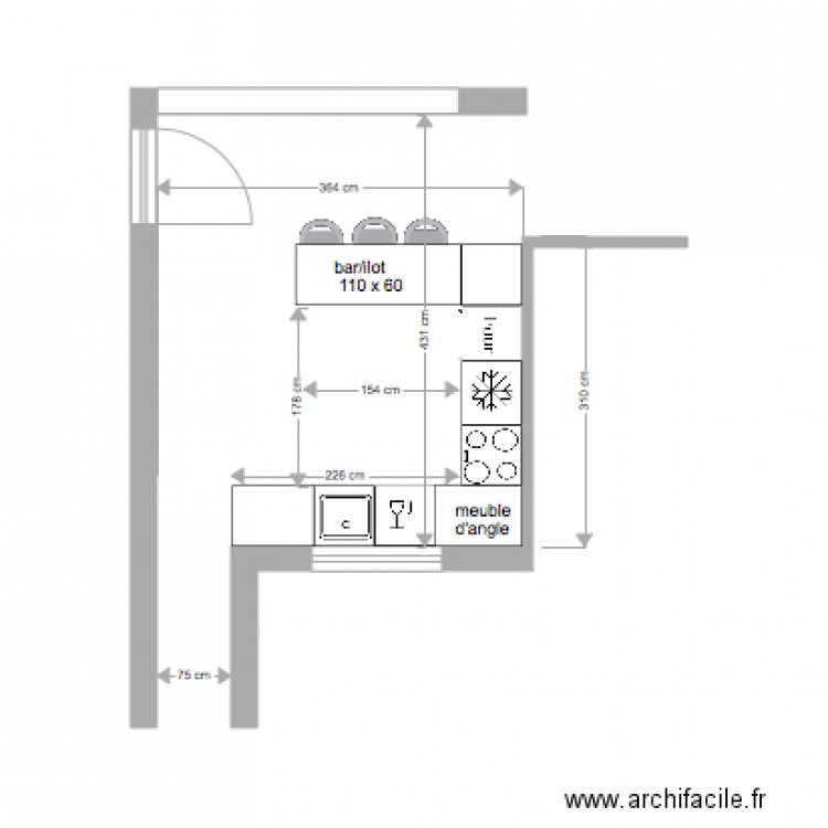 cuisine soret 3. Plan de 0 pièce et 0 m2