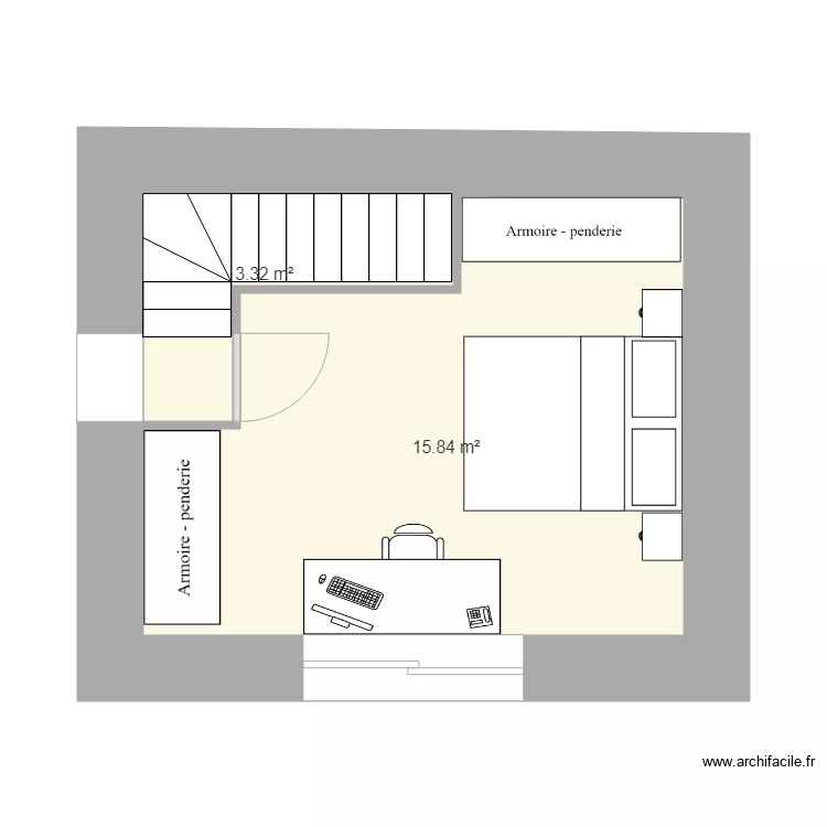 am&eacute;nagement 10c 2019 combles. Plan de 