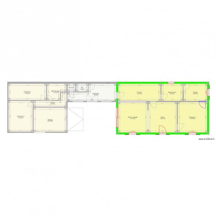 PLAN MASSE AVEC TRAVAUX. Plan de 0 pièce et 0 m2