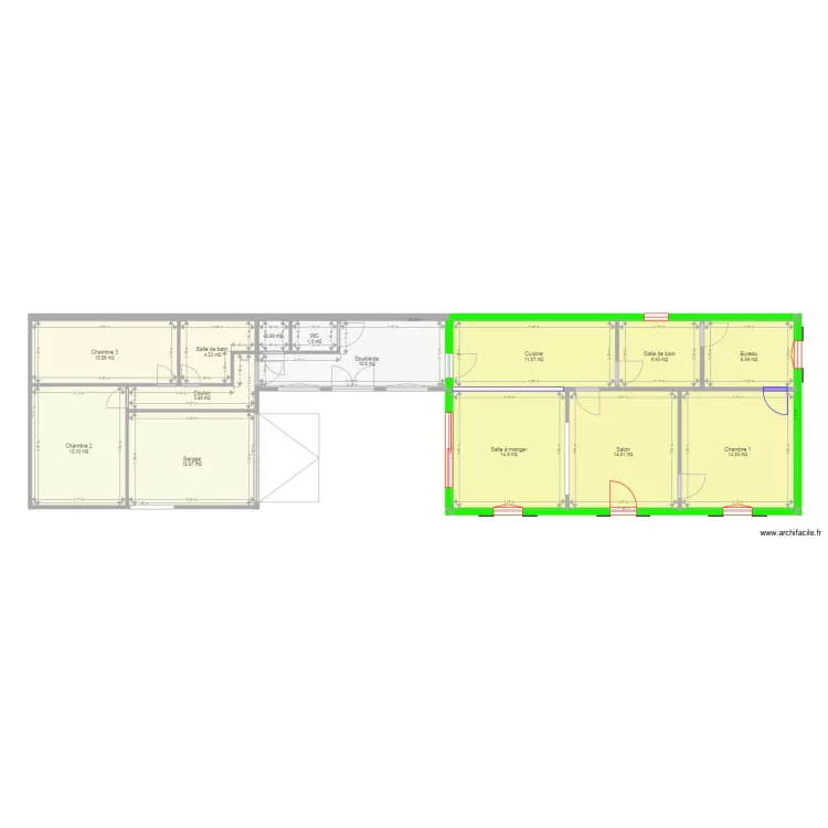 PLAN MASSE AVEC TRAVAUX. Plan de 