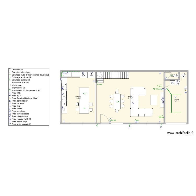 Nella Jordan 1.2 Elec. Plan de 15 pièces et 217 m2