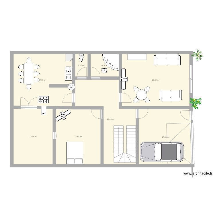 misson. Plan de 0 pièce et 0 m2