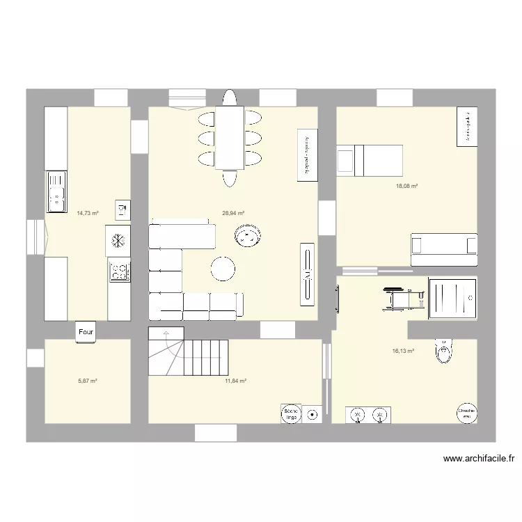 Maison Chatillon OPTION 1. Plan de Maison Chatillon OPTION 1. Plan de