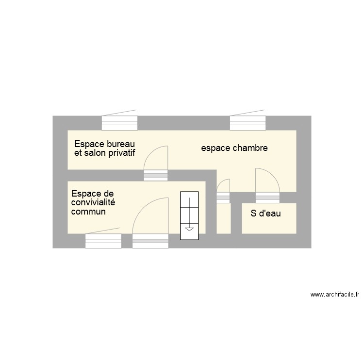 RDC Monceau les Leups. Plan de 0 pièce et 0 m2