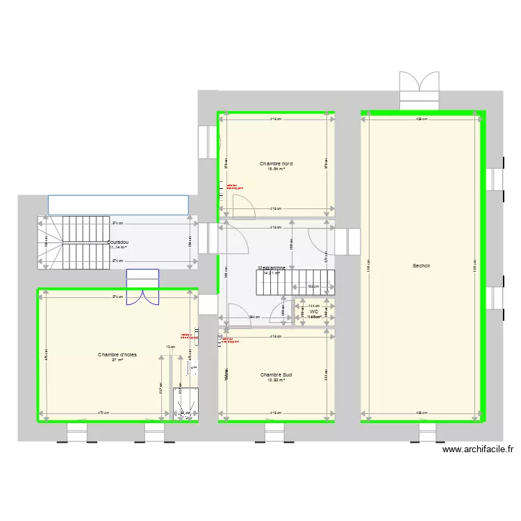 Rocles 1er Menuiserie. Plan de Rocles 1er Menuiserie. Plan de