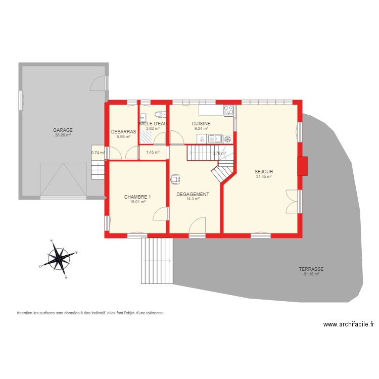 BI 2905 RDC. Plan de 0 pièce et 0 m2