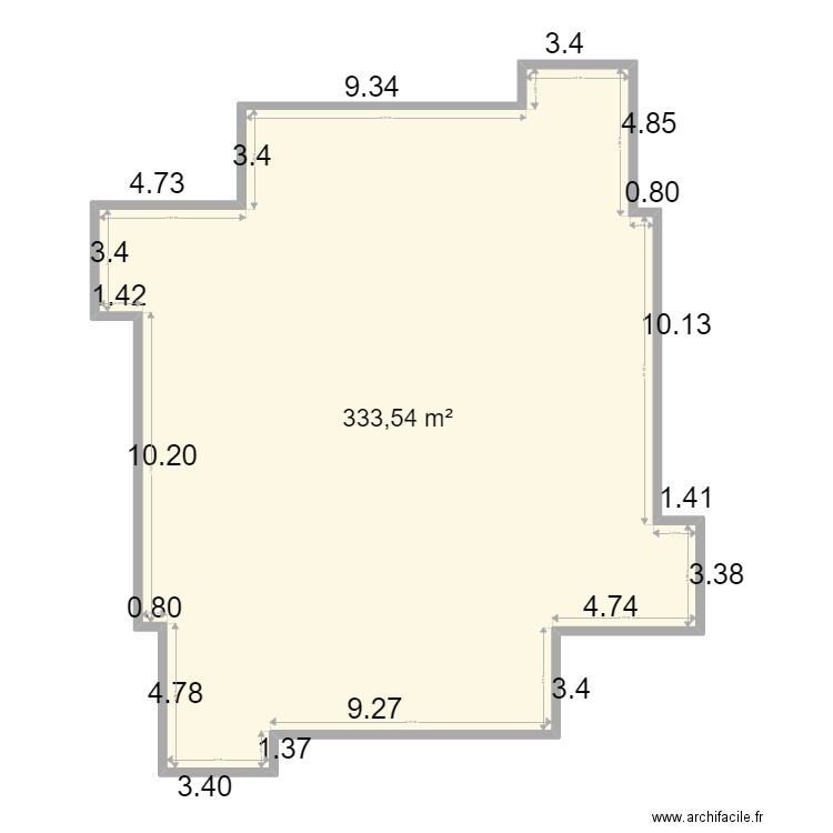 2 noyers. Plan de 1 pièce et 334 m2