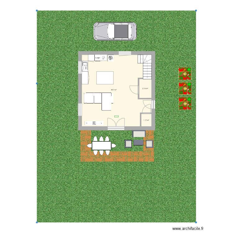 RDC. Plan de 0 pièce et 0 m2