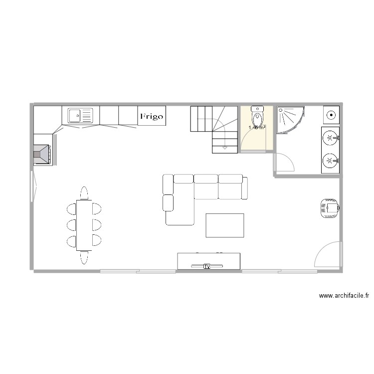 maison. Plan de 0 pièce et 0 m2