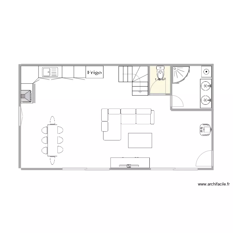 maison. Plan de 