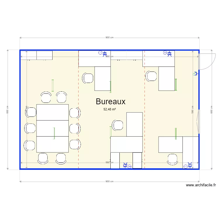 Laetitia Leysten Bureaux v2. Plan de 