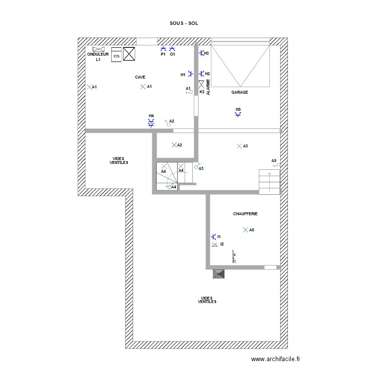 5370 Alain Sous Sol. Plan de 0 pièce et 0 m2