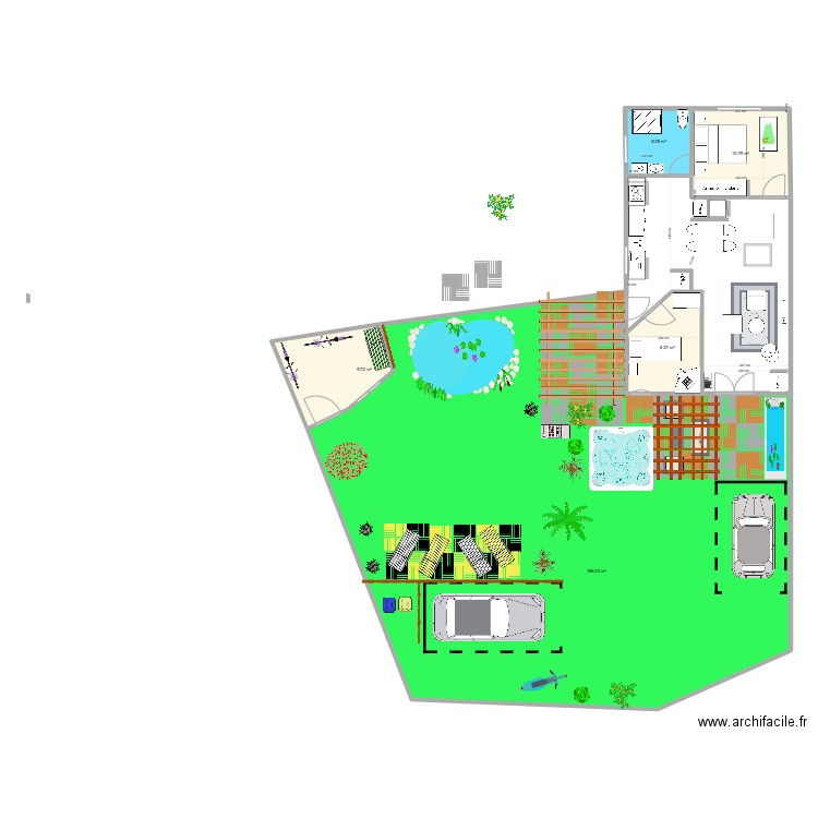 MAISON AYTRE 3. Plan de 5 pièces et 230 m2