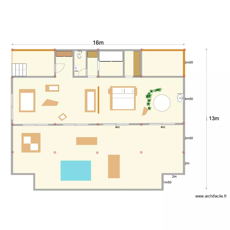 Bungalow 18 Aout. Plan de 