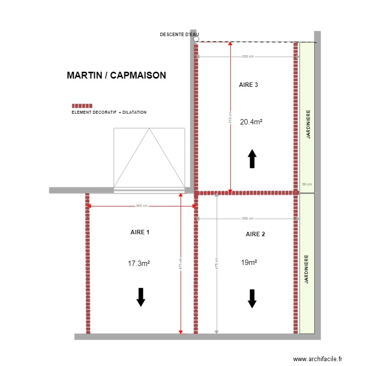 MARTIN2. Plan de 2 pièces et 38 m2