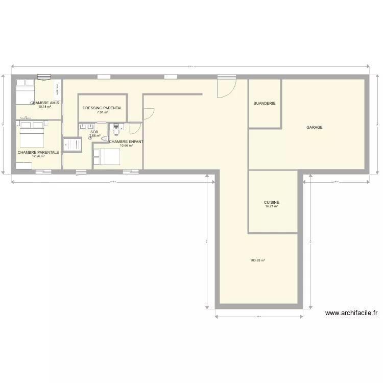 maison st jean. Plan de 