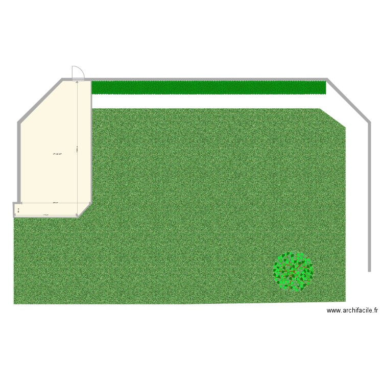 Terrasse cour CPC. Plan de 0 pièce et 0 m2