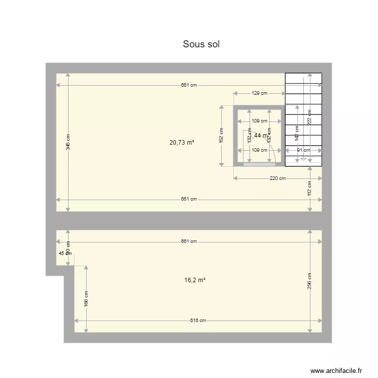 240 st denis 2 sousol. Plan de 