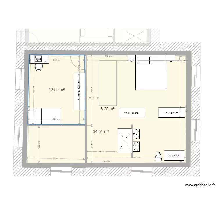 Maison Dolomieu. Plan de 