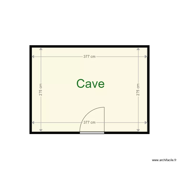 CAVE DECROIX. Plan de 