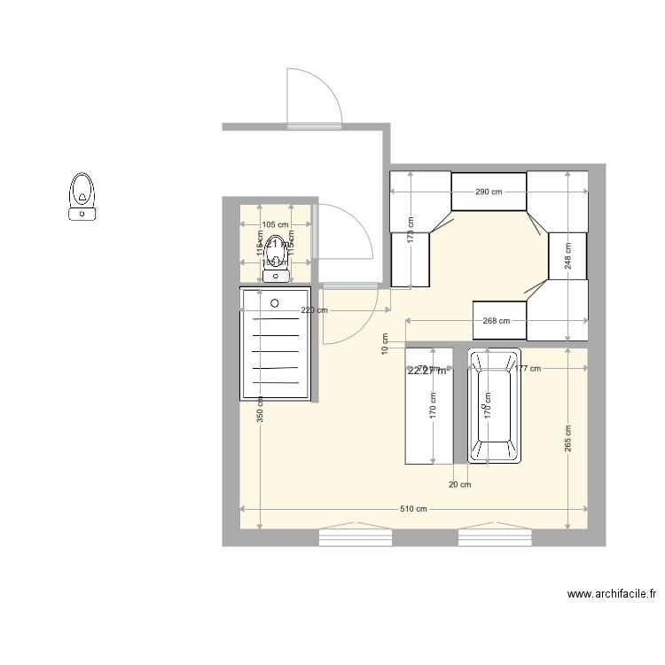 Etage re new. Plan de 0 pièce et 0 m2