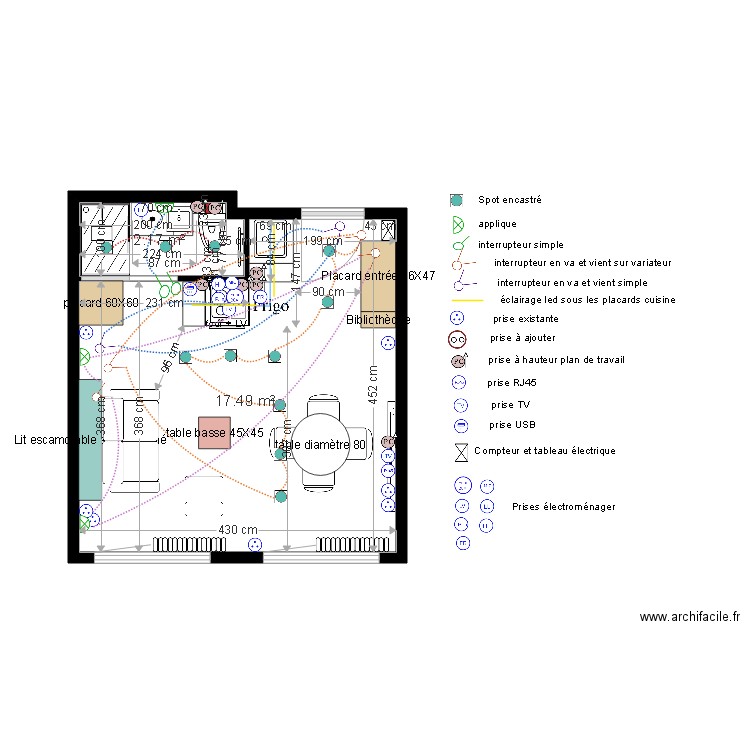 Projet plan électrique 15 05 18. Plan de 0 pièce et 0 m2