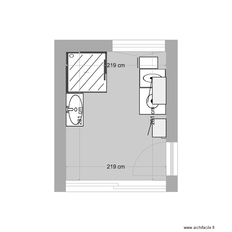 PATOCHE SALLE DE BAIN. Plan de 0 pièce et 0 m2