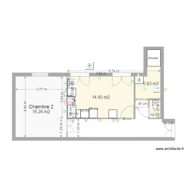 3PiccioniCloisons. Plan de 