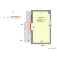 COUPE SALLE DE REUNION ACCES PRINCIPAL APRES AMENAGEMENTS