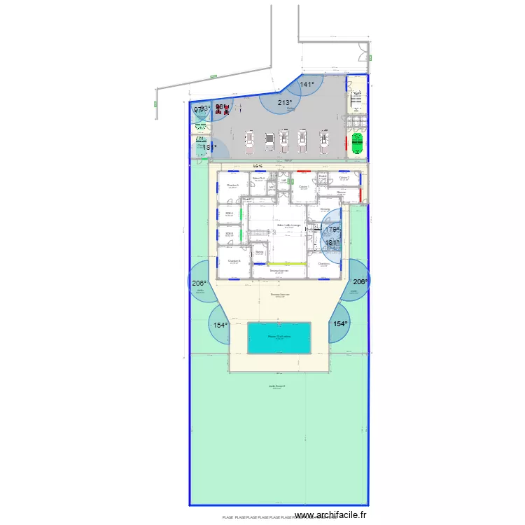 A LG 16. Plan de 