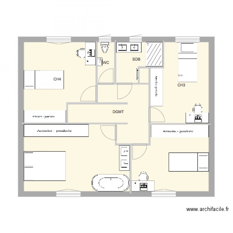 PROJET BEZIERS meuble. Plan de 0 pièce et 0 m2