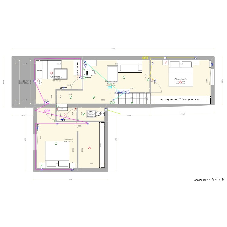 Romain Sancier étage. Plan de 0 pièce et 0 m2