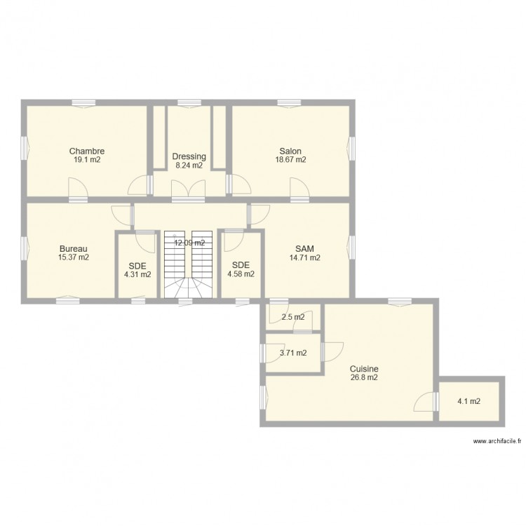 Olliergues 1er Etage. Plan de 0 pièce et 0 m2