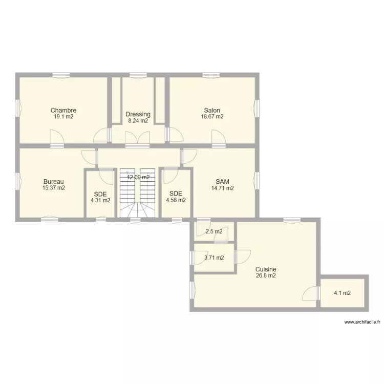 Olliergues 1er Etage. Plan de 