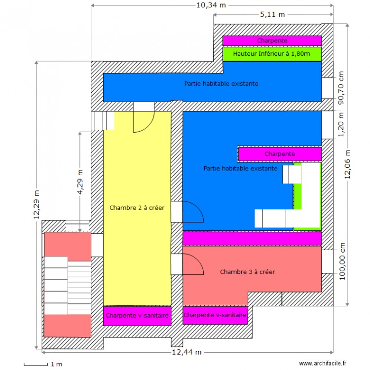 FUTUR   Niveau  1. Plan de 0 pièce et 0 m2