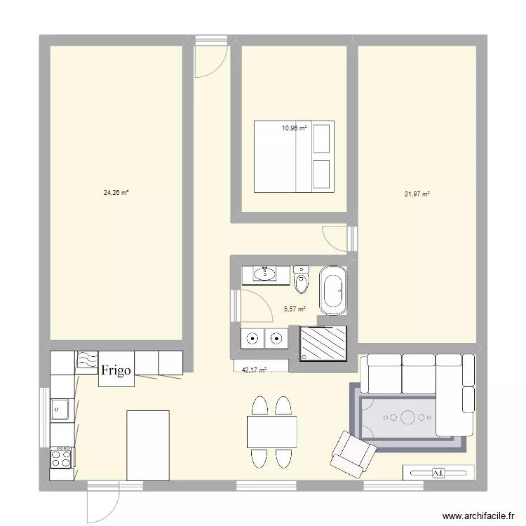 maison de luxe. Plan de 