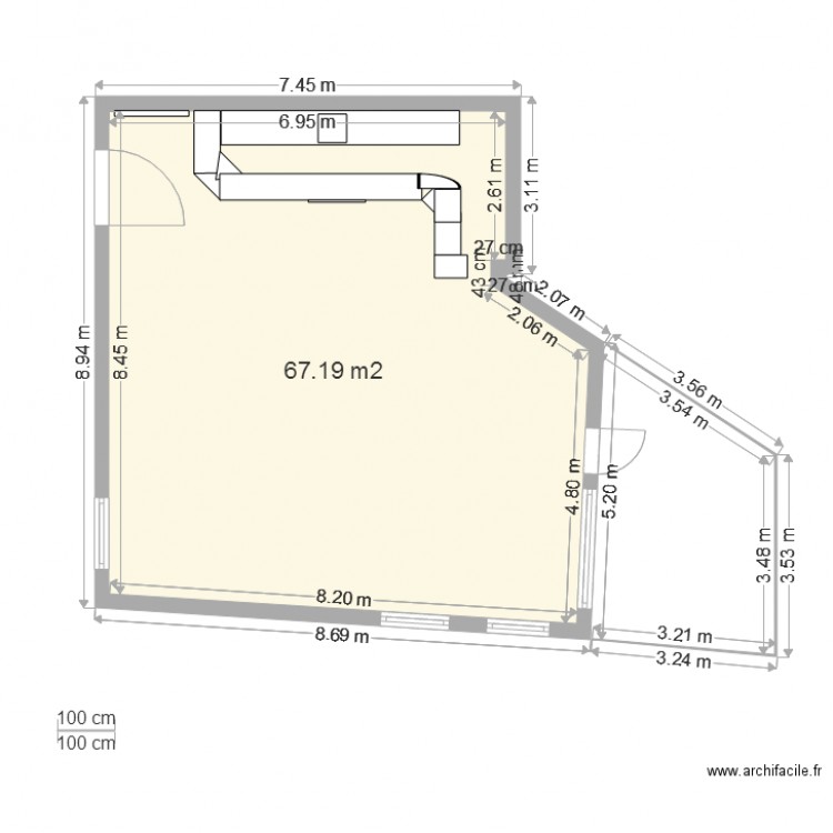Pinor. Plan de 0 pièce et 0 m2