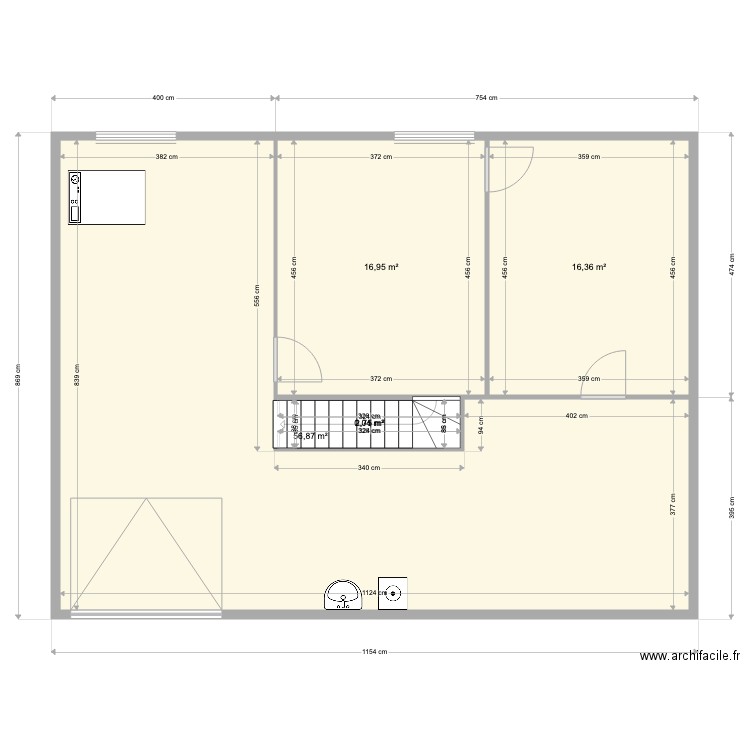 Plan futur PELISSIER 2. Plan de 28 pièces et 291 m2