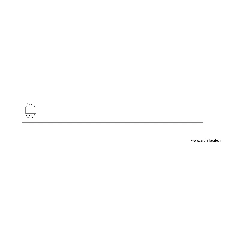 Implantation terrasse. Plan de 