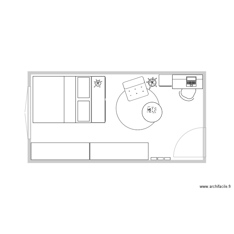 Chambre 02. Plan de 0 pièce et 0 m2