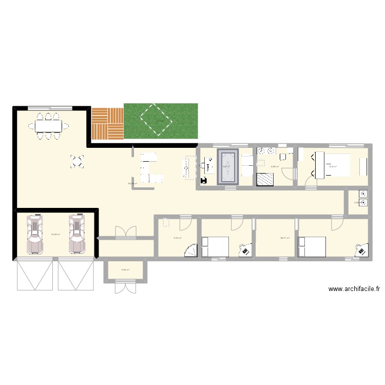Maison P&P plan 2. Plan de 0 pièce et 0 m2