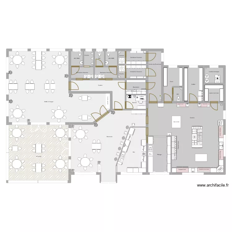 RESTAURANT 2. Plan de 