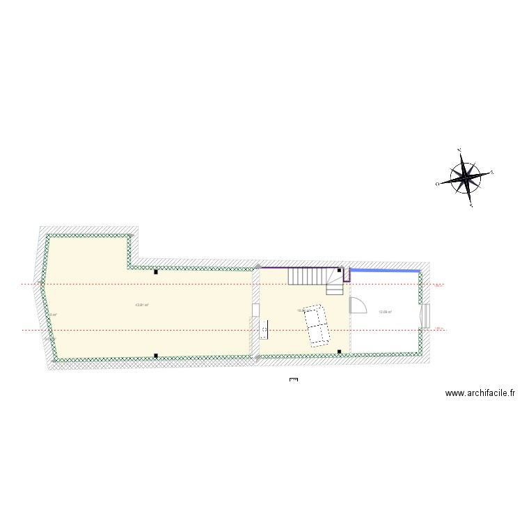 Plan combles v4. Plan de 0 pièce et 0 m2