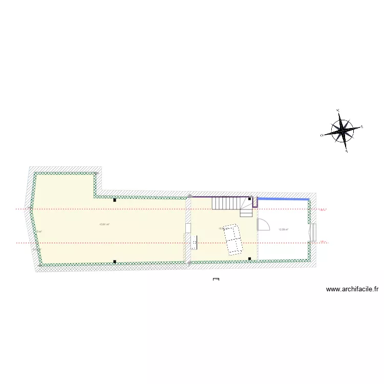Plan combles v4. Plan de 