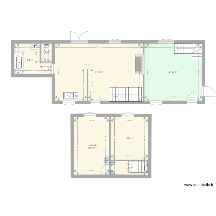 APPART XAVIER AVANT. Plan de 0 pièce et 0 m2