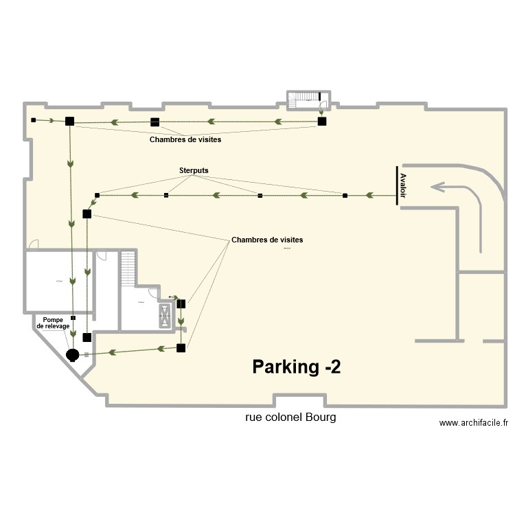 parking -2. Plan de 0 pièce et 0 m2