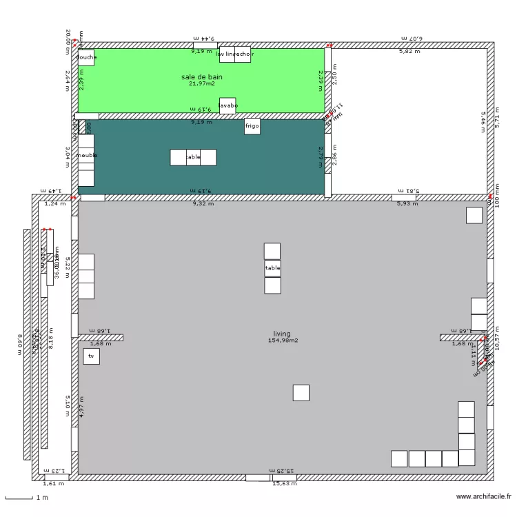 maison m. Plan de 