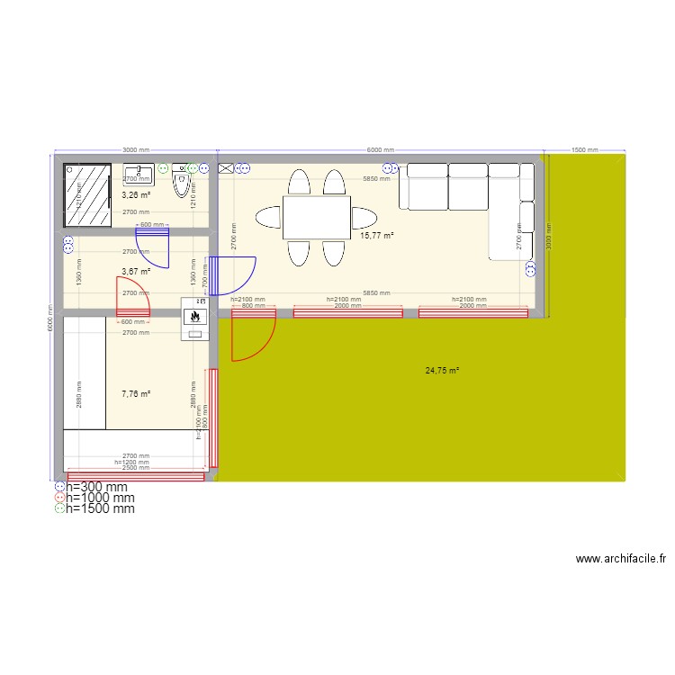 Юсупыч Баня. Plan de 0 pièce et 0 m2