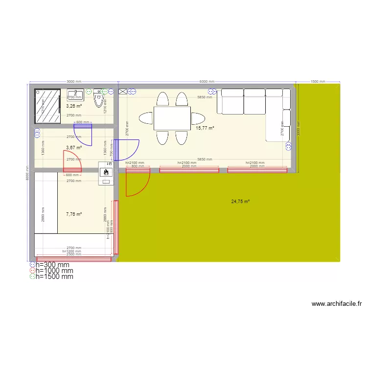 Юсупыч Баня. Plan de 