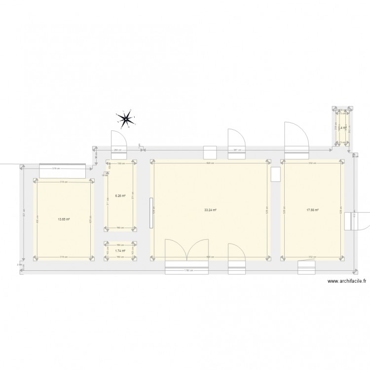 plan 1 2 Petit Aulnay. Plan de 0 pièce et 0 m2